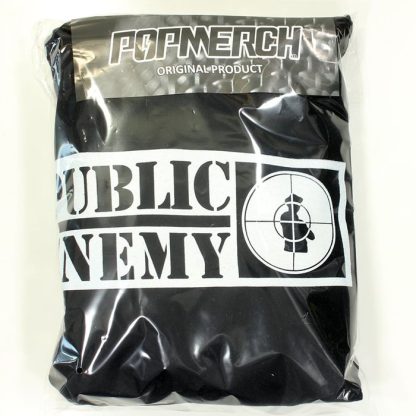 Band Merchandise Public Enemy Crosshairs Logo Sleeve Print Hoodie Sweater - Image 6