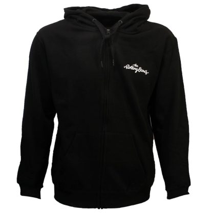 Band Merchandise The Rolling Stones Tongue and Lips Logo Zipper Hoodie Sweater Jacket Black- - Image 5