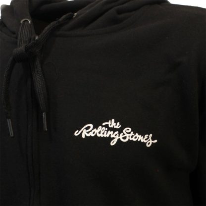 Band Merchandise The Rolling Stones Tongue and Lips Logo Zipper Hoodie Sweater Jacket Black- - Image 7