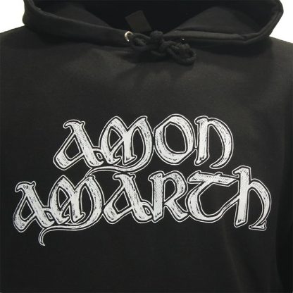 Band Merchandise Amon Amarth Gray Skull Hoodie Sweater - Image 8