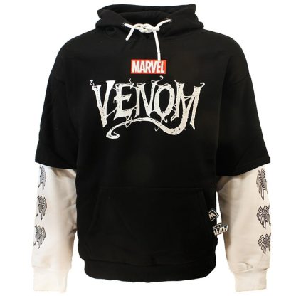 Venom Marvel Venom Double Sleeved Hoodie Sweater