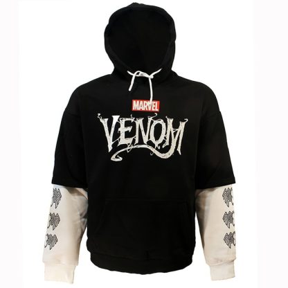Venom Marvel Venom Double Sleeved Hoodie Sweater - Image 3