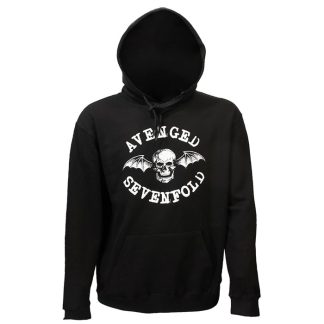 Band Merchandise Avenged Sevenfold Death Bat Logo Hoodie Pullover Sweater Black