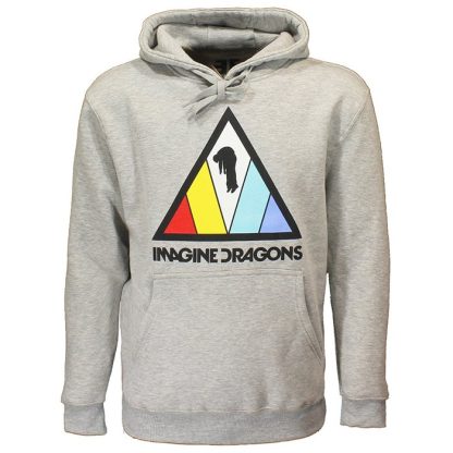 Band Merchandise Imagine Dragons Triangle Band Logo Pullover Hoodie - Image 2