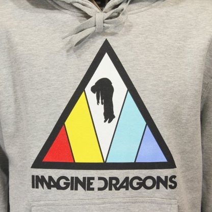 Band Merchandise Imagine Dragons Triangle Band Logo Pullover Hoodie - Image 3