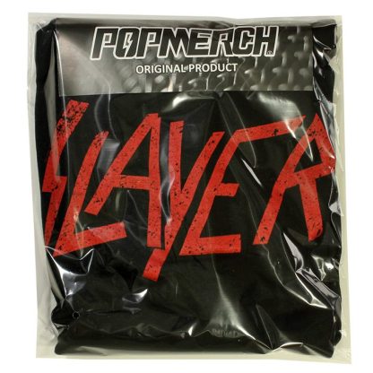 Band Merchandise Slayer Distorted Logo Band Hoodie Sweater - Image 5