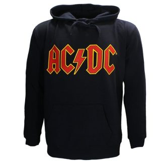 Band Merchandise AC/DC Massive Logo Navy Blue Hoodie Sweater Pullover