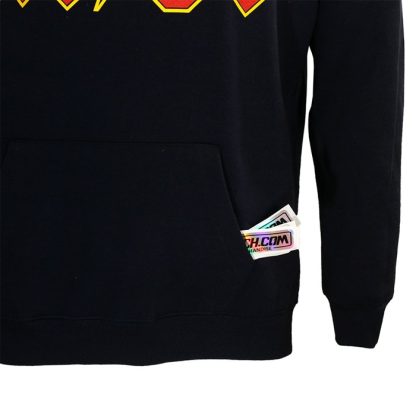 Band Merchandise AC/DC Massive Logo Navy Blue Hoodie Sweater Pullover - Image 2
