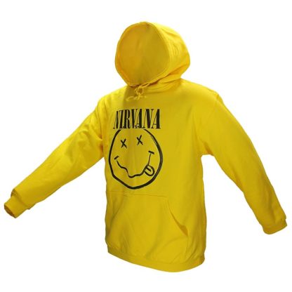 Band Merchandise Nirvana Smiley Hoodie Sweatshirt Sweater - Image 2
