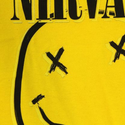 Band Merchandise Nirvana Smiley Hoodie Sweatshirt Sweater - Image 4