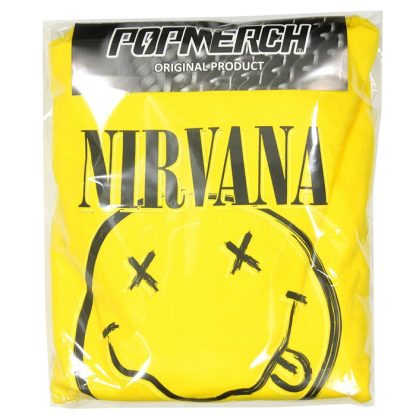 Band Merchandise Nirvana Smiley Hoodie Sweatshirt Sweater - Image 5