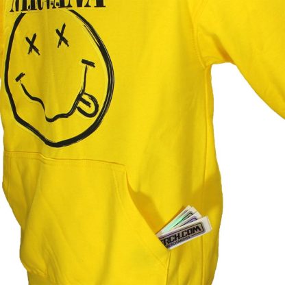 Band Merchandise Nirvana Smiley Hoodie Sweatshirt Sweater - Image 6
