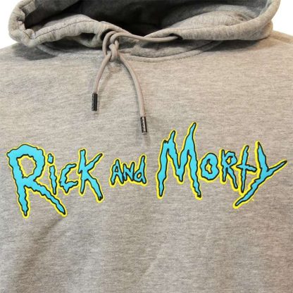 Rick and Morty Rick & Morty Acid Rick Hoodie Pullover Sweater Gray - Image 7