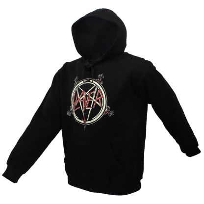 Band Merchandise Slayer Pentagram Hoodie Sweater