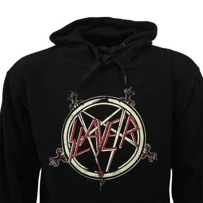 Band Merchandise Slayer Pentagram Hoodie Sweater - Image 4