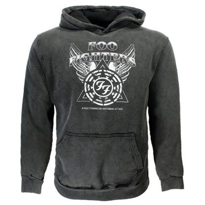 Band Merchandise Foo Fighters Everything Logo Pullover Hoodie - Image 2