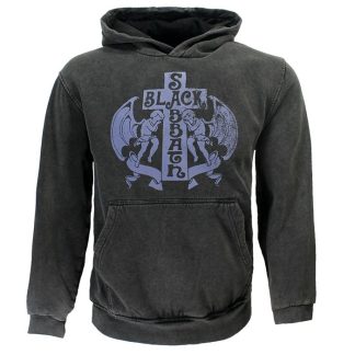 Band Merchandise Black Sabbath Angels Cross Pullover Hoodie