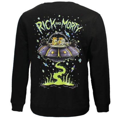 Rick and Morty Rick and Morty Spacecruiser Crewneck Sweater - Image 2