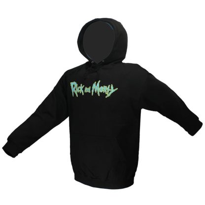 Rick and Morty Rick and Morty Sweater Spacecruiser Pullover Hoodie Black - Image 2