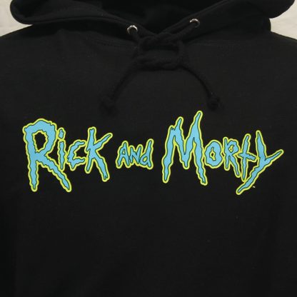 Rick and Morty Rick and Morty Sweater Spacecruiser Pullover Hoodie Black - Image 3