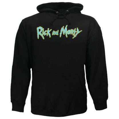 Rick and Morty Rick and Morty Sweater Spacecruiser Pullover Hoodie Black - Image 4