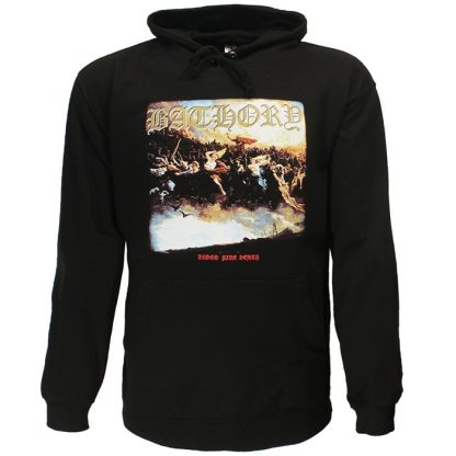 Band Merchandise Bathory Blood Fire Death Hoodie Sweater - Image 2