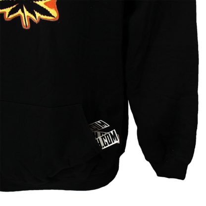 Burning Cannabis Leaf Hoodie Sweater - Original Design - Image 4