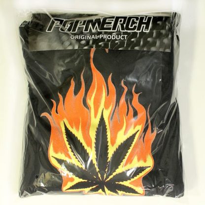 Burning Cannabis Leaf Hoodie Sweater - Original Design - Image 5