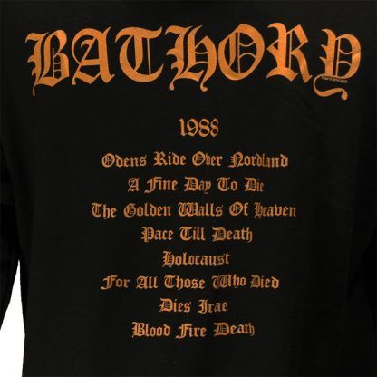 Band Merchandise Bathory Blood Fire Death Hoodie Sweater - Image 9