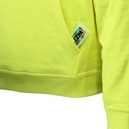 Band Merchandise Nirvana Neon Yellow Smiley Hoodie Sweater Sweater - Image 3