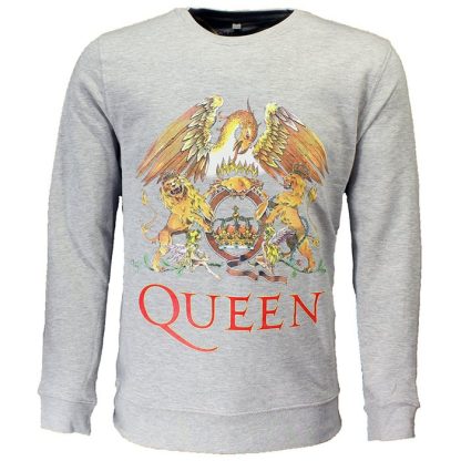 Band Merchandise Queen Massive Crest Logo Sweatshirt Sweater - Image 2