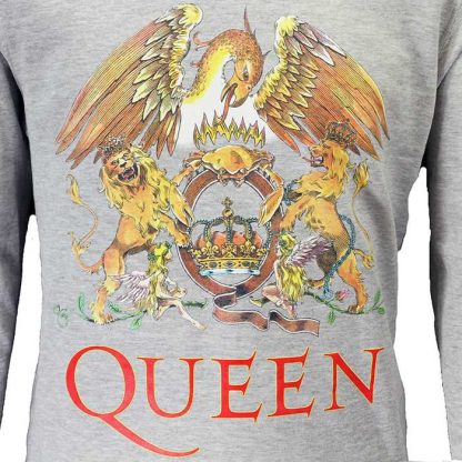 Band Merchandise Queen Massive Crest Logo Sweatshirt Sweater - Image 3