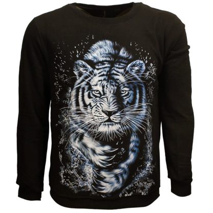 White Tiger Sweater With Lining - Original Design