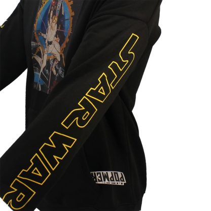 Star Wars Star Wars Vintage Poster Hoodie Pullover Sweater Black - Image 6