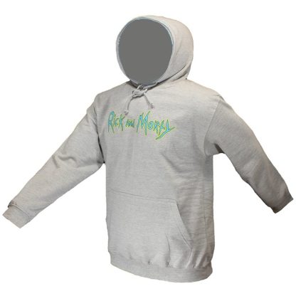 Rick and Morty Rick and Morty Sweater Spacecruiser Pullover Hoodie Gray - Image 2