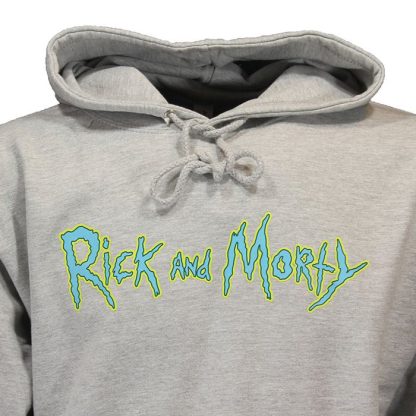 Rick and Morty Rick and Morty Sweater Spacecruiser Pullover Hoodie Gray - Image 3