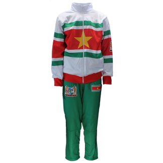 Suriname Suriname Flag Football Sports Track Suit Jacket + Trousers