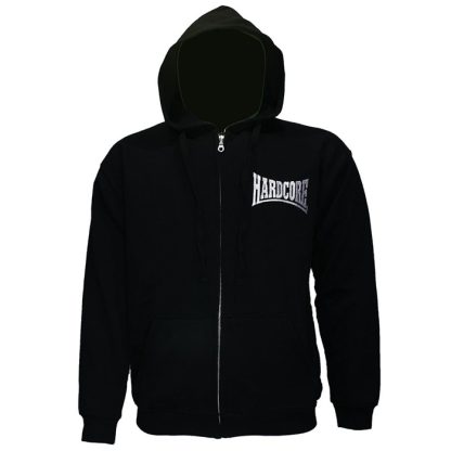 Hardcore Hardcore Embroidered Logo Zipper Hoodie Jacket - High Quality - Image 2