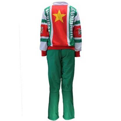 Suriname Suriname Flag Football Sports Track Suit Jacket + Trousers - Image 2