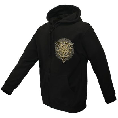 Band Merchandise Dimmu Borgir Puritanical Euphoric Misanthropia Zipper Hoodie Vest - Image 4