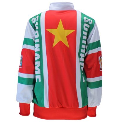 Suriname Suriname Flag Football Sports Track Suit Jacket + Trousers - Image 7