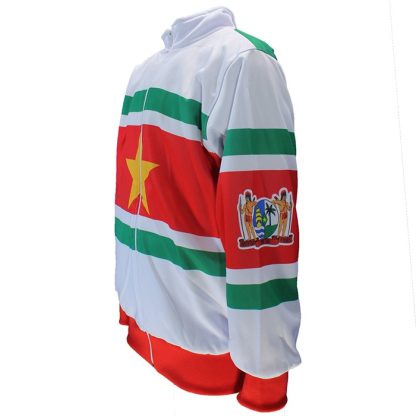 Suriname Suriname Flag Football Sports Track Suit Jacket + Trousers - Image 8