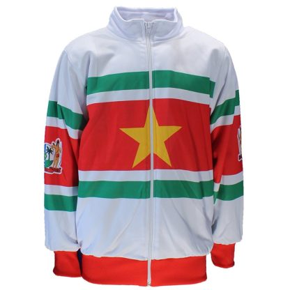 Suriname Suriname Flag Football Sports Track Suit Jacket + Trousers - Image 9