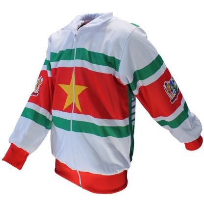 Suriname Suriname Flag Football Sports Track Suit Jacket + Trousers - Image 10