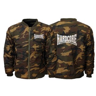 Hardcore Hardcore Camouflage Embroidered Logo Bomberjack Jacket - High Quality