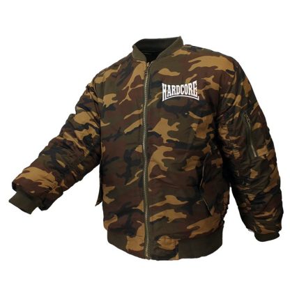 Hardcore Hardcore Camouflage Embroidered Logo Bomberjack Jacket - High Quality - Image 2