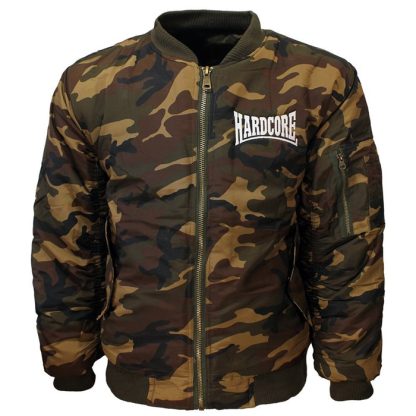 Hardcore Hardcore Camouflage Embroidered Logo Bomberjack Jacket - High Quality - Image 4