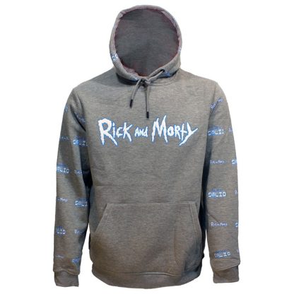 Rick and Morty Rick and Morty Do Me A Solid Hoodie Sweater Pullover Gray- - Image 4