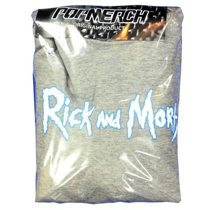 Rick and Morty Rick and Morty Do Me A Solid Hoodie Sweater Pullover Gray- - Image 9