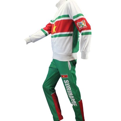 Suriname Suriname Flag Tracksuit Chill Outfit - Original Design - Image 3